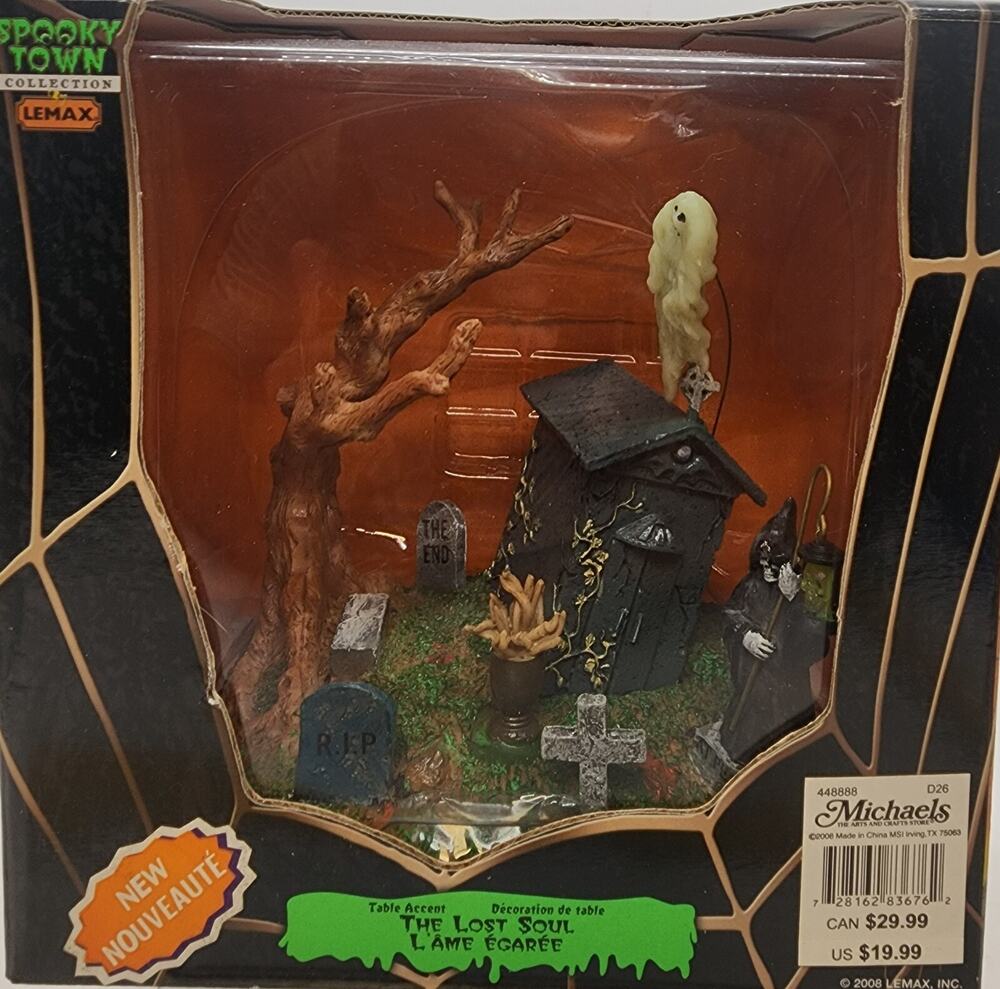 Lemax Halloween Spooky Town 2008 THE LOST SOUL 83676 w/ box